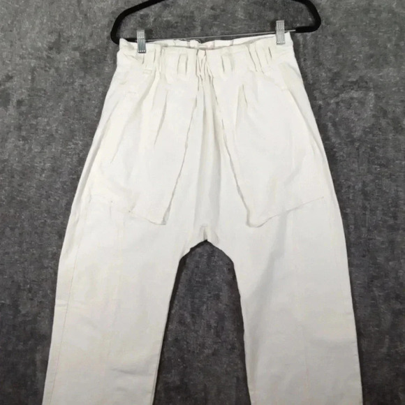 Free People sky rider drop crotch pants white color size extra small women - Picture 3 of 11